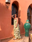 Robe longue Sophia azteque kaki LARAETHNICS