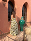 Robe longue Sophia azteque kaki LARAETHNICS