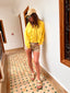 Hoodie jaune Amy ONE TEE