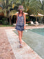 Jupe Asana bleu LARAETHNICS