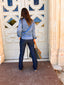 Pantalon Bibette denim RED BUTTON