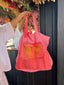 Cabas en lin rose VIRGINIE DARLING