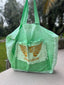 Cabas en lin vert VIRGINIE DARLING