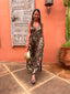 Robe longue léoaprd Coralie LARAETHNICS