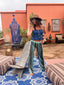 Pantalon de plage Cosmo bleu LARAETHNICS