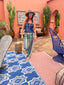 Pantalon de plage Cosmo bleu LARAETHNICS