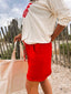 Short en lin rouge Emy "coup de coeur Bohosita"