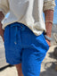 Short en lin bleu Emy "coup de coeur Bohosita"