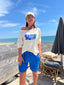 Short en lin bleu Emy "coup de coeur Bohosita"