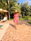 Robe courte Fabiola mexico paprika LARAETHNICS