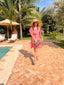 Robe courte Fabiola mexico paprika LARAETHNICS