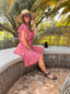 Robe courte Fabiola mexico paprika LARAETHNICS