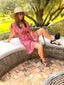 Robe courte Fabiola mexico paprika LARAETHNICS
