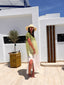 Robe Gladys verte LARAETHNICS