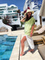 Robe Gladys verte LARAETHNICS