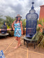 Robe Gloria turquoise LARAETHNICS