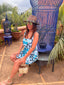 Robe Gloria turquoise LARAETHNICS