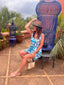 Robe Gloria turquoise LARAETHNICS