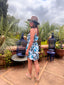 Robe Gloria turquoise LARAETHNICS