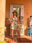Robe courte Gloria kaki LARAETHNICS