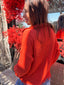 Pull bohème Gonjo orange BANDITAS FROM MARSEILLE