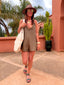 Combishort Gracia marron LARAETHNICS
