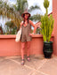 Combishort Gracia marron LARAETHNICS