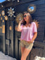 Tee shirt Iconic rose "coup de coeur Bohosita"