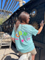Tee shirt Iconic turquoise "coup de coeur Bohosita"