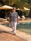 Chemise Kalista bleu LARAETHNICS