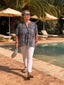 Chemise Kalista bleu LARAETHNICS