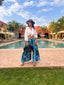 Pantalon Laguna turquoise LARAETHNICS