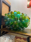 Lampe grappe turquoise/ambre MAISON DAR DAR