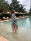 Kimono de plage Maitai bleu LARAETHNICS