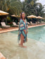 Kimono de plage Maitai bleu LARAETHNICS