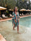 Kimono de plage Maitai bleu LARAETHNICS