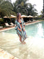 Kimono de plage Maitai bleu LARAETHNICS