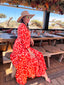 Robe longue rouge Mapanda