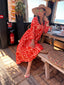 Robe longue rouge Mapanda