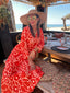 Robe longue rouge Mapanda