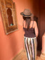 Crop top Nina marron LARAETHNICS