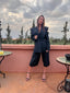 Veste de blazer noire Olga LARAETHNICS