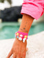 Bracelet Pampilles rose "coupe de coeur Bohosita"
