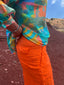 Pantalon Lustau orange BANDITAS FROM MARSEILLE