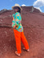 Pantalon Lustau orange BANDITAS FROM MARSEILLE