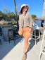 Short Relax jogg orange RED BUTTON