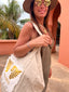 Cabas en lin beige VIRGINIE DARLING