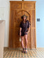 Combishort marron LARAETHNICS