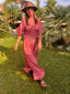Robe longue Seraphine mexico paprika laraethnics
