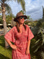 Robe longue Seraphine mexico paprika laraethnics